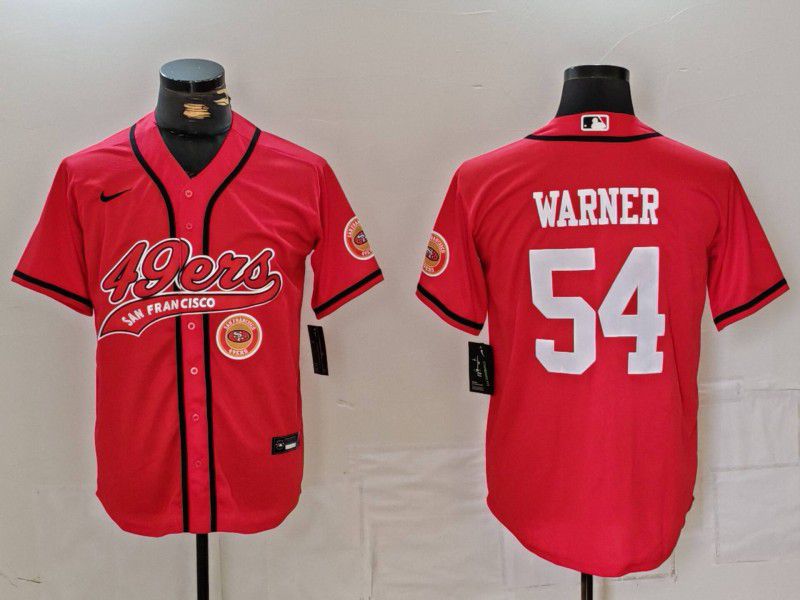 Men San Francisco 49ers 54 Warner Red Joint Name 2024 Nike Limited NFL Jersey style 3